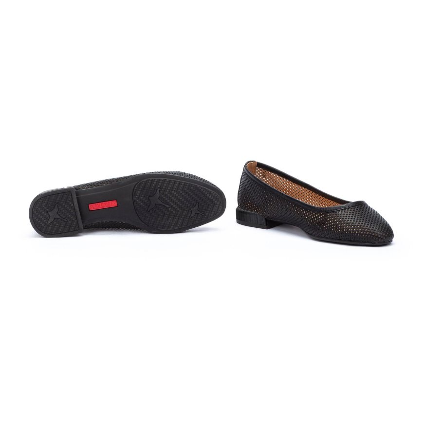 Women's Pikolinos ALMERIA Ballet Flats Black | NZ DA237Q5